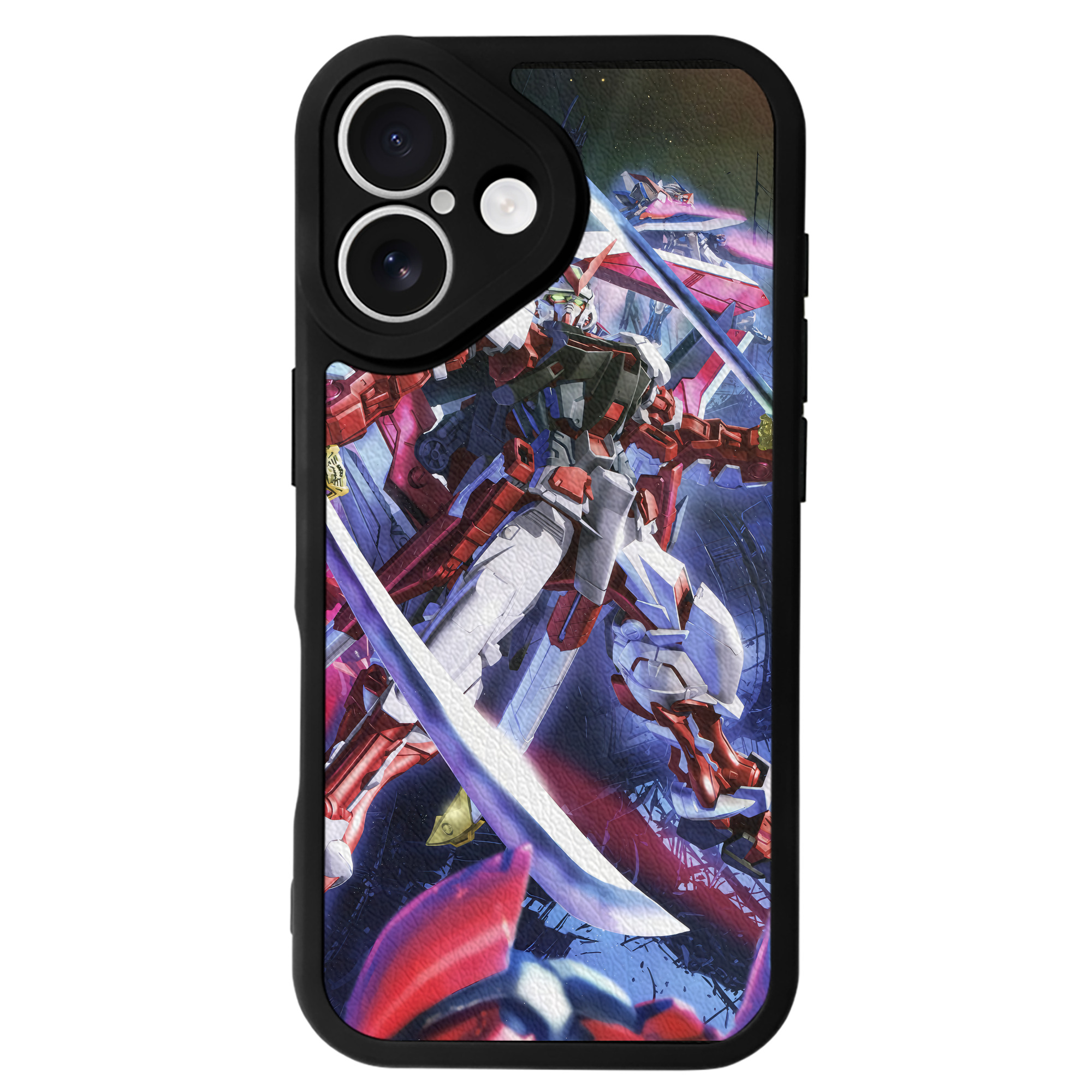 （画像用） 機動戦士ガンダム Mobile Suit Gundam 【iPhone 16シリーズ対応】シリコンスマホケース（レザー調） 材質：シリコン